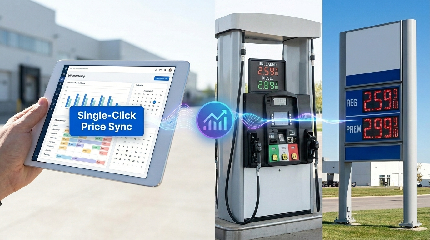 Tablet Syncing Fuel Prices