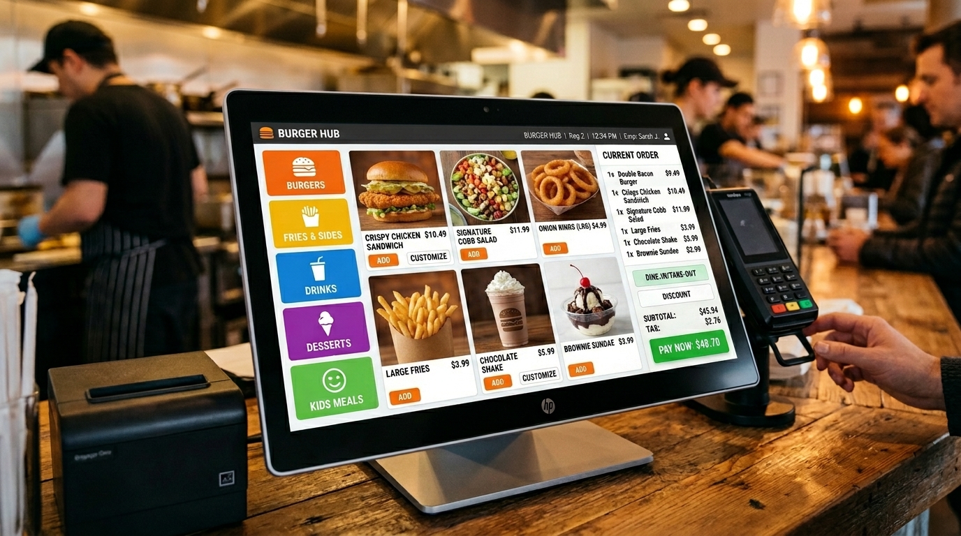 POS System Screen QSR